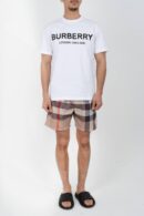 Burberry Geruite Zwembroek Beige