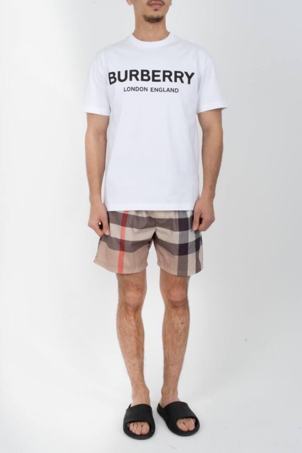 Burberry Geruite Zwembroek Beige - Image 3