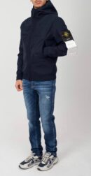 Stone Island Soft Shell Technology Jacket Navy Blue
