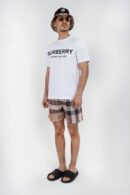 Burberry Geruite Zwembroek Beige