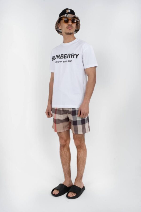 Burberry Geruite Zwembroek Beige - Image 2