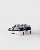 Prada America’s Cup Patent Leather And Technical Fabric Sneakers