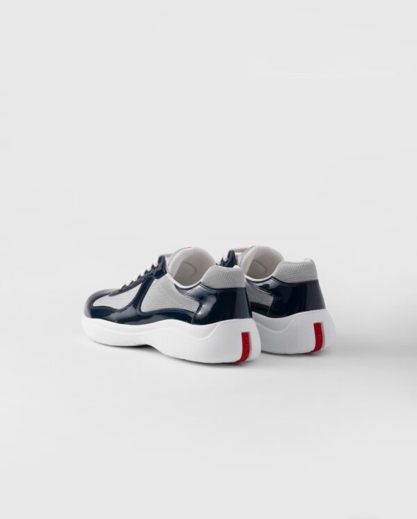 Prada America’s Cup Patent Leather And Technical Fabric Sneakers - Image 2