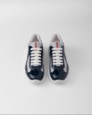 Prada America’s Cup Patent Leather And Technical Fabric Sneakers