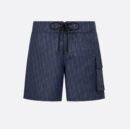 Dior Oblique SwimShort Navy Blue