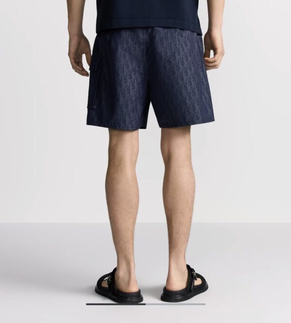 Dior Oblique SwimShort Navy Blue - Image 3