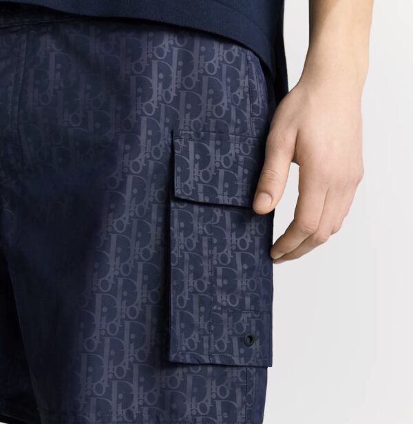 Dior Oblique SwimShort Navy Blue - Image 4