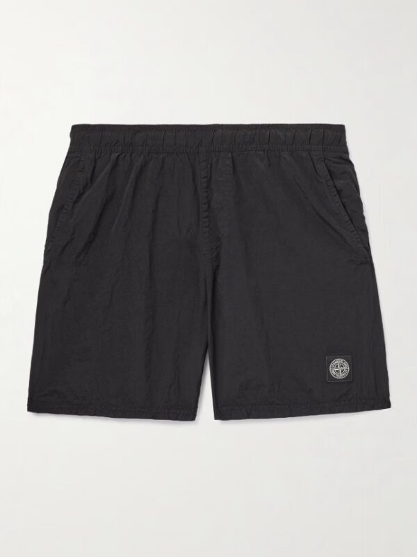 Stone Island Brushes Nylon Zwembroek Black