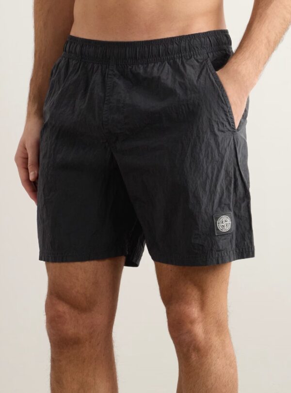Stone Island Brushes Nylon Zwembroek Black - Image 3