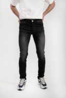 Amiri MX1 Leather Patch Jeans Black (valt klein)