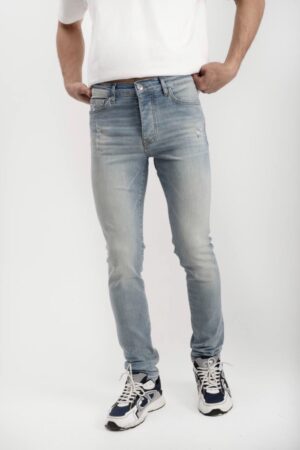 Amiri MX1 Leather Patch Jeans (valt klein)