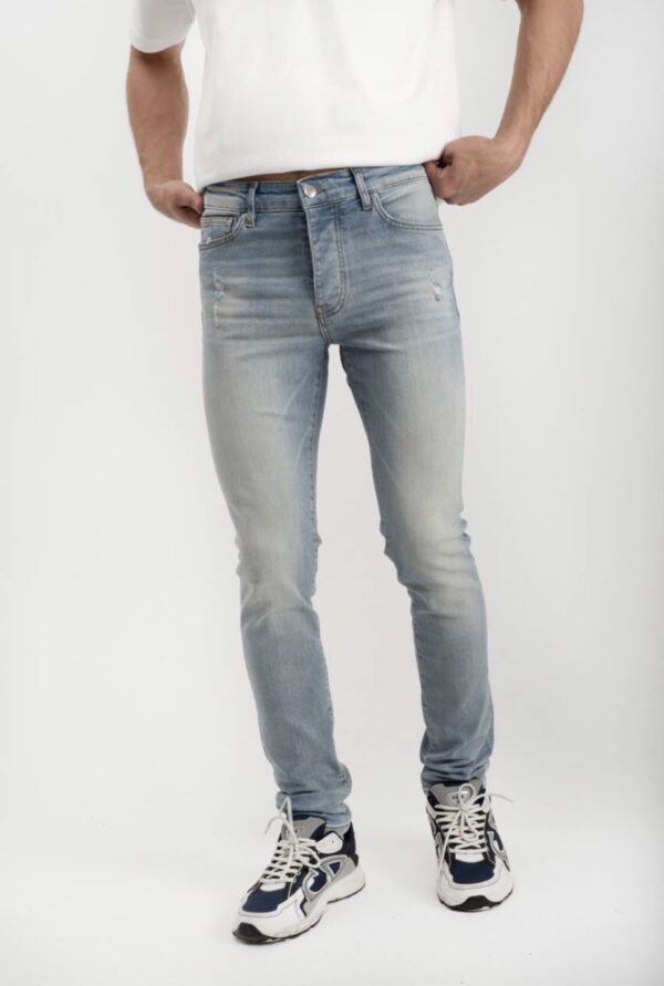 Amiri MX1 Leather Patch Jeans (valt klein)