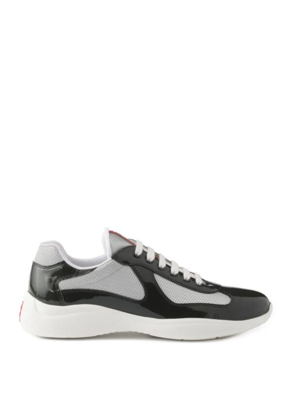 Prada America’s Cup Sneaker Black White - Image 2