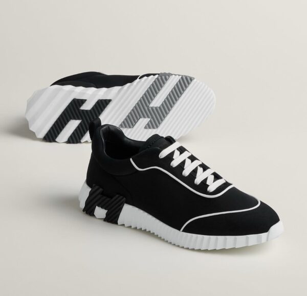 Hermes Bouncing Sneaker Black White