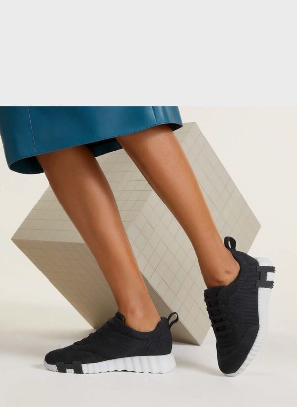 Hermes Bouncing Sneaker Black White - Image 2