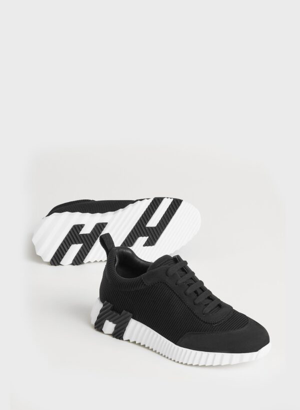 Hermes Bouncing Sneaker Black White - Image 3