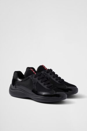 Prada America's Cup biker fabric sneakers Black