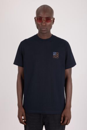 Loewe Regular Fit T-shirt In Cotton Dark Blue