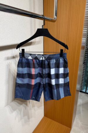 Burberry Geruite Zwembroek Navy
