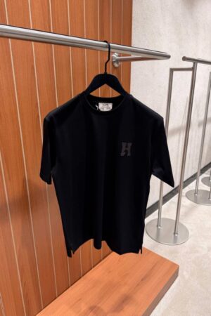 Hermes H T-shirt With Leather Details
